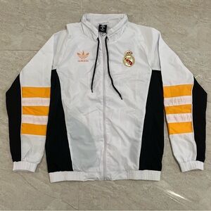 Real Madrid white Windbreaker - Size Medium